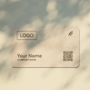 Basswood Wooden NFC Business Card