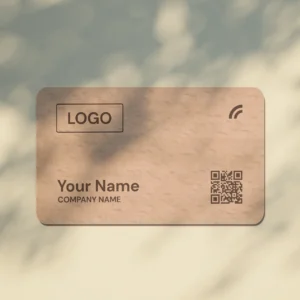 Beech Wooden NFC Business Card