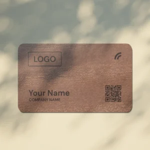 Sapele Wooden NFC Business Card