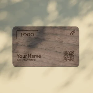 Wooden Digital Business Card