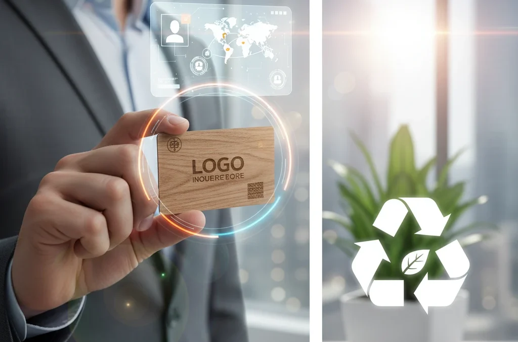 Network Your Way to a Greener Planet: The Sustainable Advantage of a Single Wooden Business Card